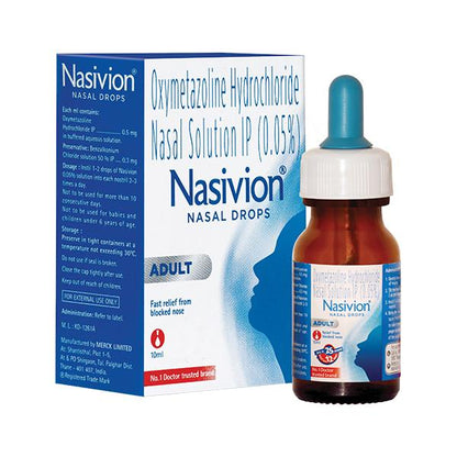 Nasivion Adult Nasal Drops 10ml - Global Surgicals