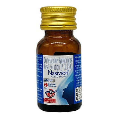 Nasivion Adult Nasal Drops 10ml - Global Surgicals