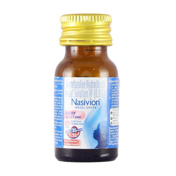 NASIVION BABY Nasal Drops 10ml - Global Surgicals