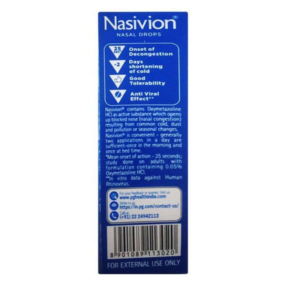 NASIVION CHILD Nasal Drops 10ml - Global Surgicals