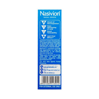 Nasivion Mini Baby Drops 10ml - Global Surgicals