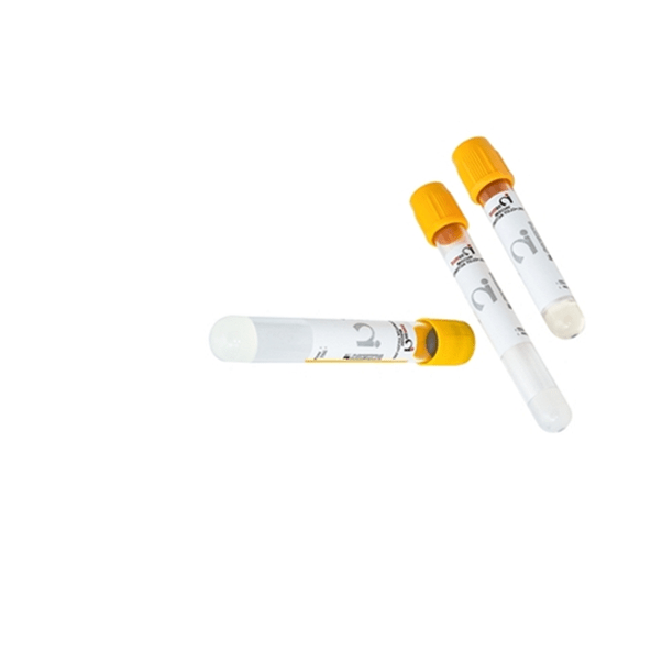 Nasmed Gel+Clot Activator Non Vacuum Blood Collection Tube - Global Surgicals