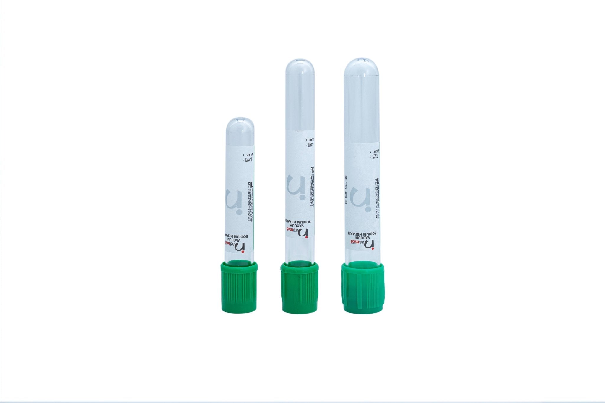 Nasmed Sodium Heparin Non Vacuum Blood Collection Tube - Global Surgicals