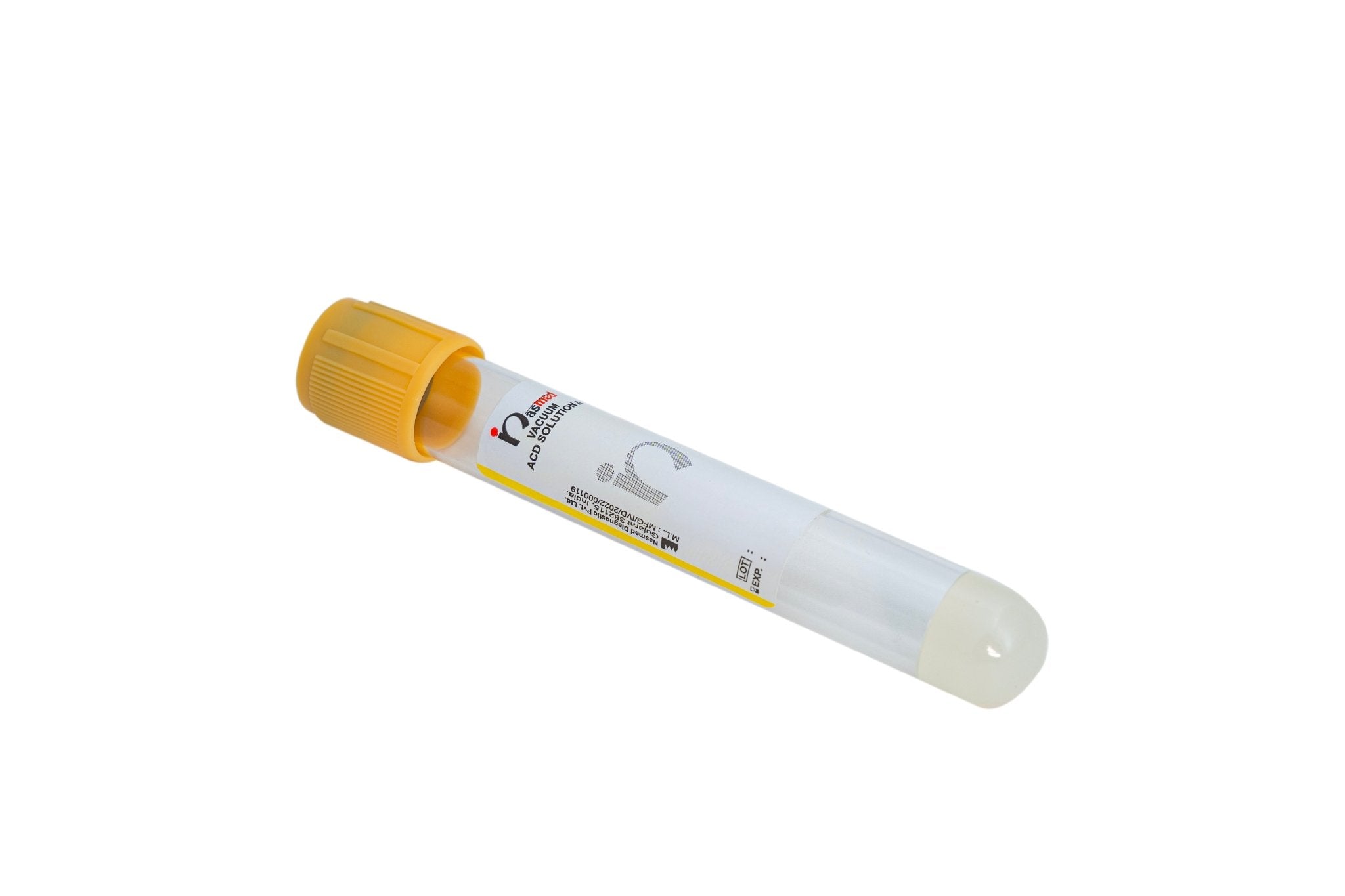 Nasmed Vacuum ACD A Solution 8.5ml Blood Collection Tube - Global Surgicals