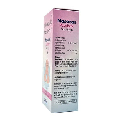 NASOCAN PAEDIATRIC Nasal Drops 10ml - Global Surgicals