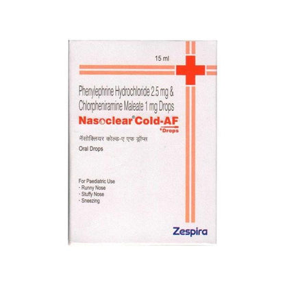 NASOCLEAR COLD AF Drops 15ml - Global Surgicals