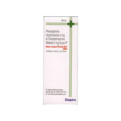 NASOCLEAR COLD AF Syrup 60ml - Global Surgicals