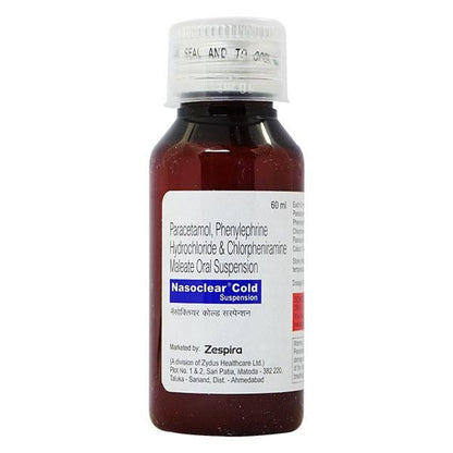 NASOCLEAR COLD Oral Suspension 60ml - Global Surgicals