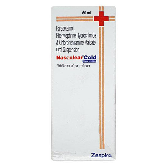 NASOCLEAR COLD Oral Suspension 60ml - Global Surgicals