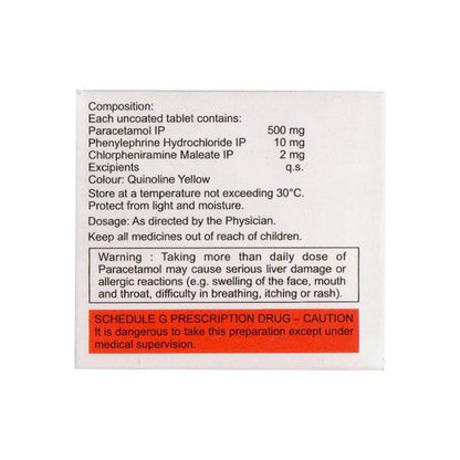 NASOCLEAR COLD Tablet 10's - Global Surgicals