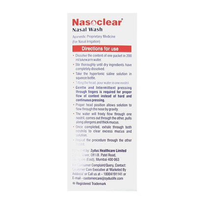 NASOCLEAR NASAL WASH (20X5G) Kit 1's - Global Surgicals