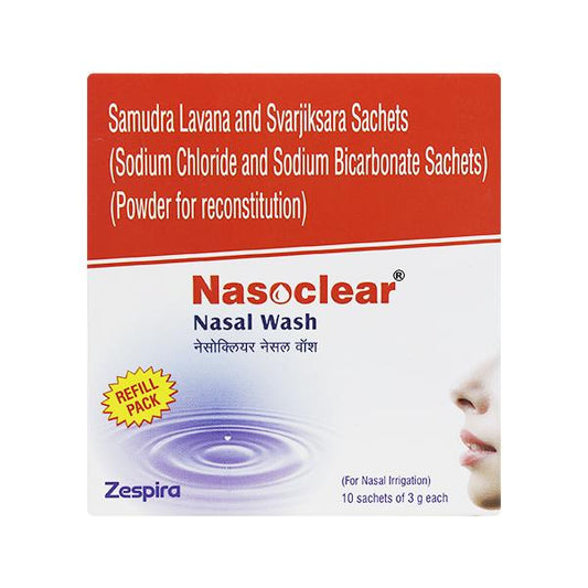 NASOCLEAR REFILL PACK Nasal Wash 10's - Global Surgicals