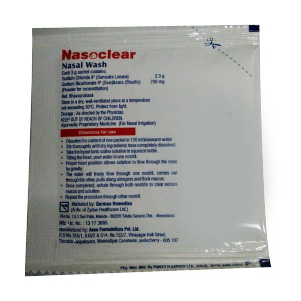 NASOCLEAR REFILL PACK Nasal Wash 10's - Global Surgicals