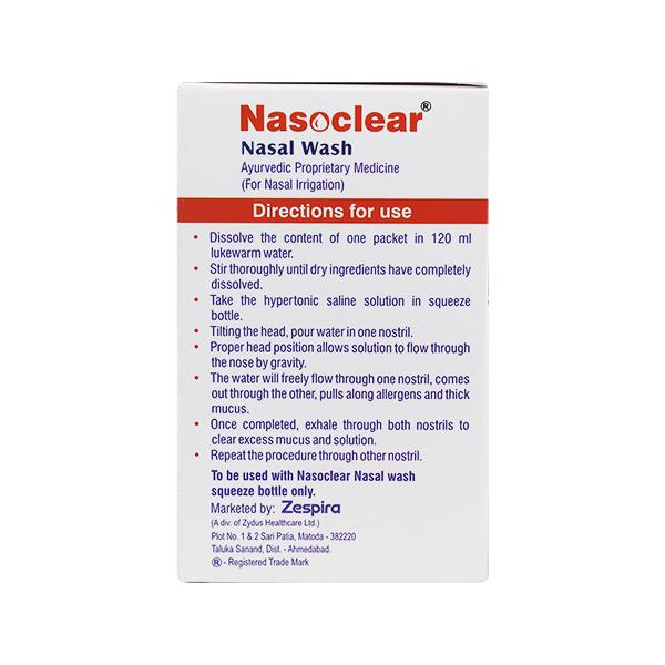 NASOCLEAR REFILL PACK Nasal Wash 10's - Global Surgicals