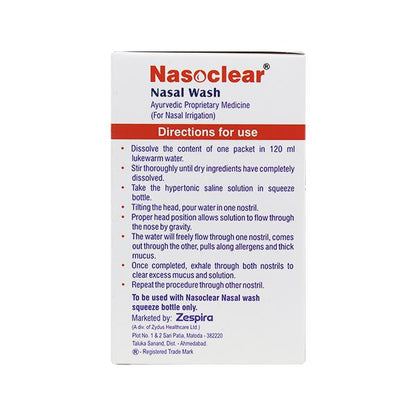 NASOCLEAR REFILL PACK Nasal Wash 10's - Global Surgicals