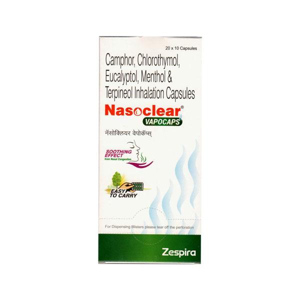 NASOCLEAR Vapocap 10's - Global Surgicals