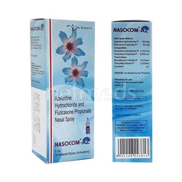 Nasocom AZ Nasal Spray 70Md - Global Surgicals