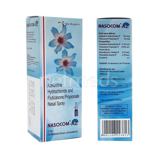 Nasocom AZ Nasal Spray 70Md - Global Surgicals