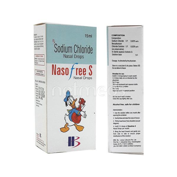 Nasofree S Nasal Drops 15ml - Global Surgicals