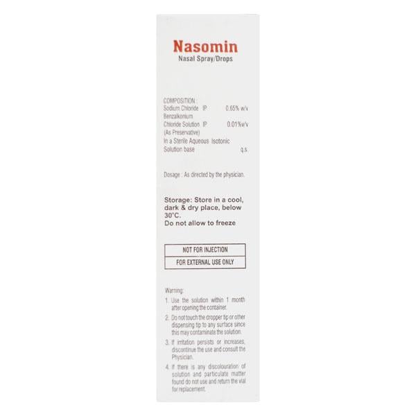 NASOMIN Nasal Drops 15ml - Global Surgicals