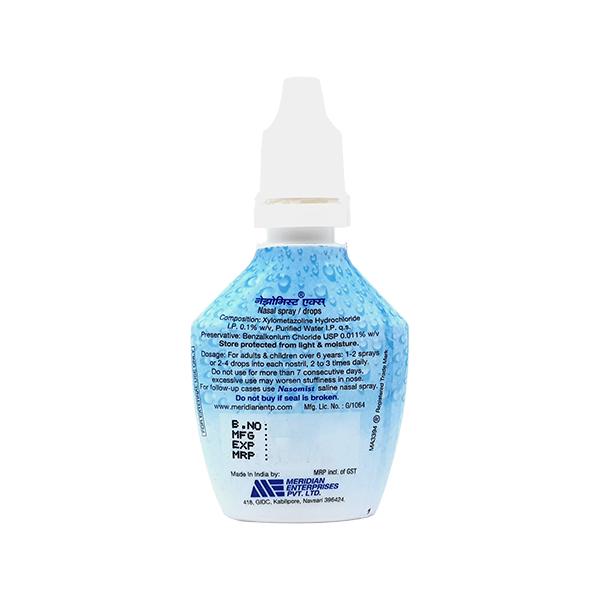 NASOMIST X Nasal Drops 10ml - Global Surgicals