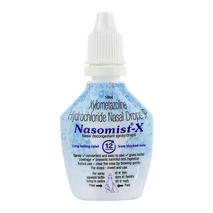 NASOMIST X Nasal Drops 10ml - Global Surgicals