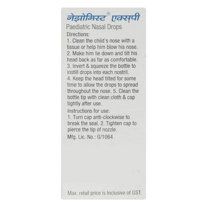 NASOMIST XP Paediatric Nasal Drops 10ml - Global Surgicals