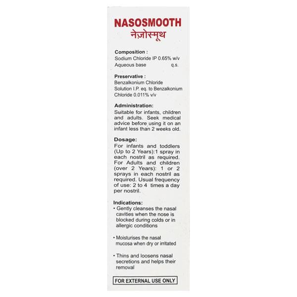 Nasosmooth Nasal Drops 20ml - Global Surgicals
