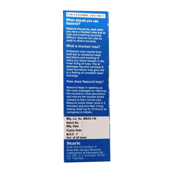 NASOVID ADULT Nasal Spray 10ml - Global Surgicals