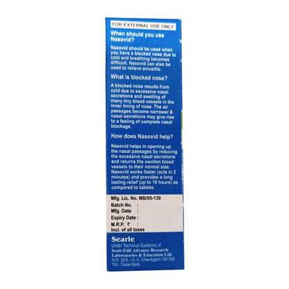 NASOVID ADULT Nasal Spray 10ml - Global Surgicals