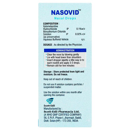 NASOVID Nasal Drops 10ml - Global Surgicals