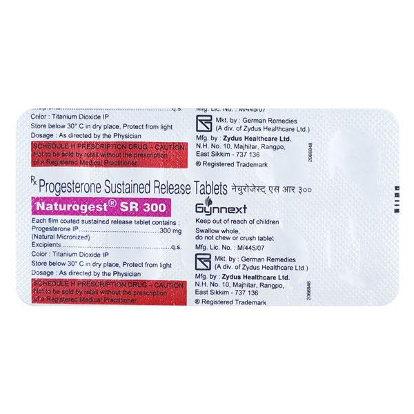 Naturogest SR 300mg Tablet 10'S - Global Surgicals