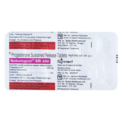 Naturogest SR 300mg Tablet 10'S - Global Surgicals