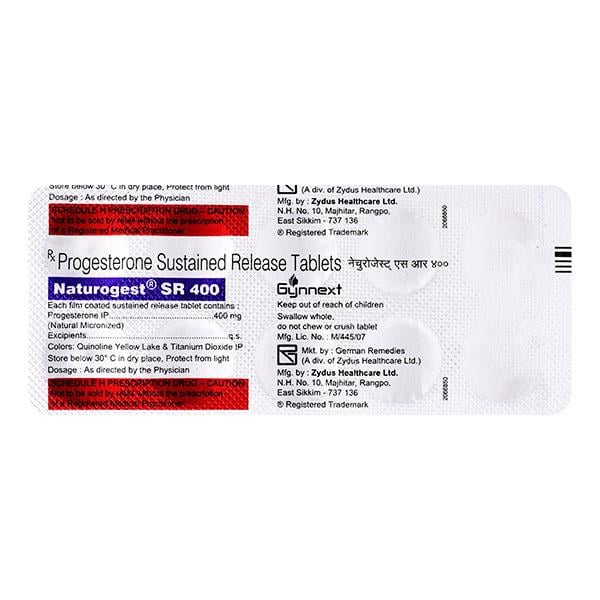 Naturogest SR 400mg Tablet 10'S - Global Surgicals