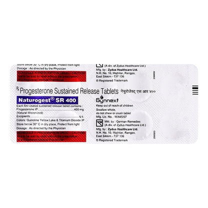 Naturogest SR 400mg Tablet 10'S - Global Surgicals