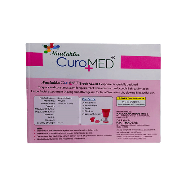 Naulakha CuroMed+ All - in - One Sleek Vaporizer - Global Surgicals
