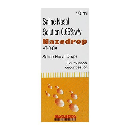 Nazodrop Nasal Drops 10ml - Global Surgicals