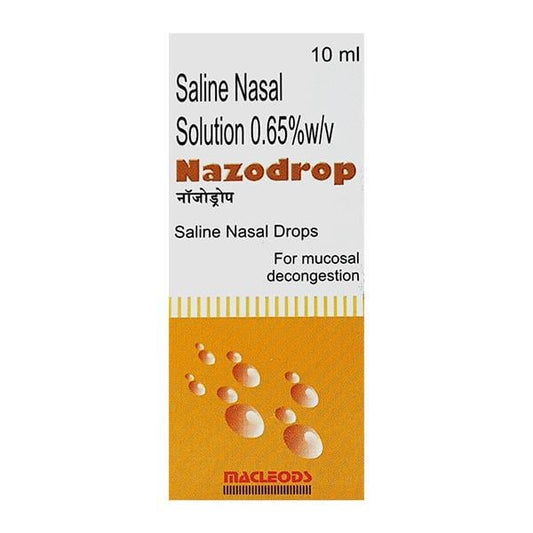 Nazodrop Nasal Drops 10ml - Global Surgicals