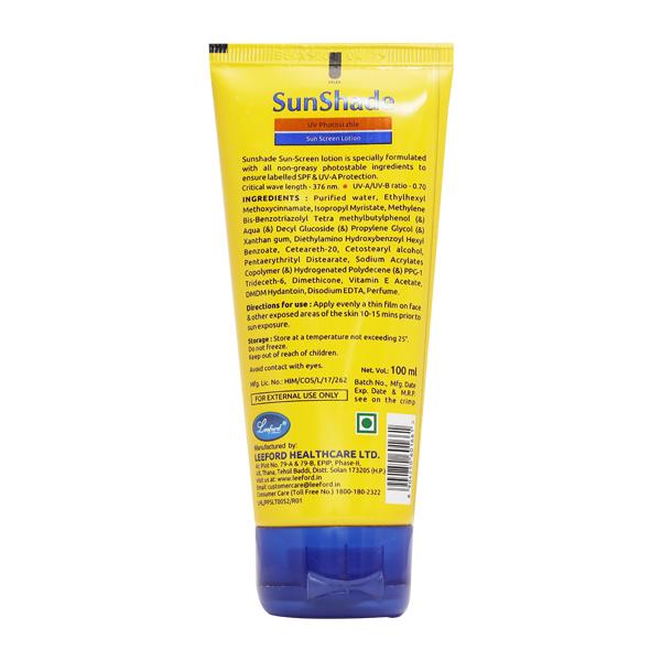 Sunshade Spf 30 Pa+++ Sun Screen Lotion 100ml