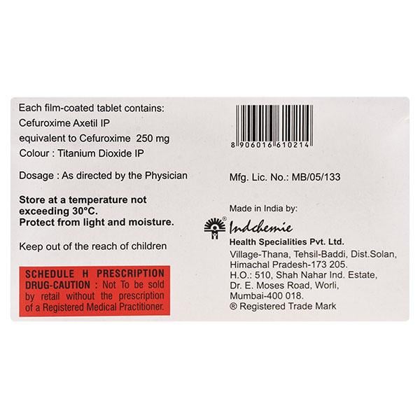 Zenoxim 250mg Tablet 10'S
