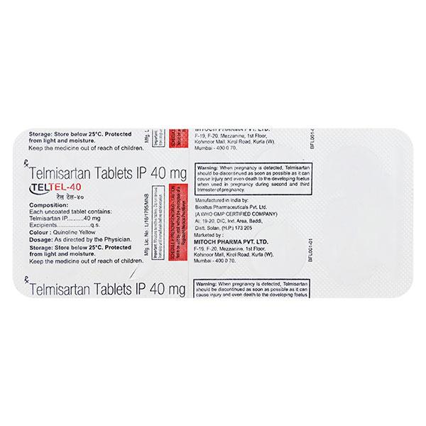 TELTEL 40mg Tablet 10's