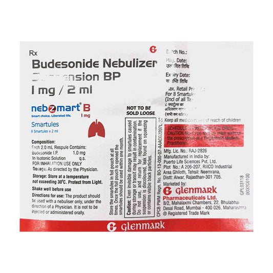 NEBZMART B 1mg Smartule 8X2ml - Global Surgicals