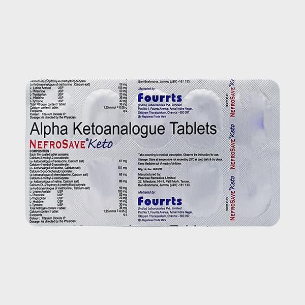 NEFROSAVE KETO Tablet 10's - Global Surgicals