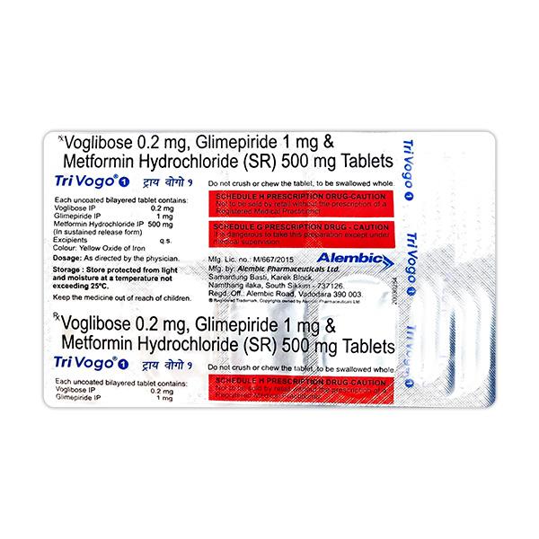 Trivogo 1mg Tablet 10'S