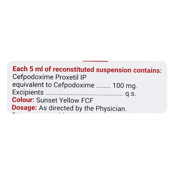 CEFOPROX TANGY ORANGE FLAVOUR 100mg Dry Syrup 30ml
