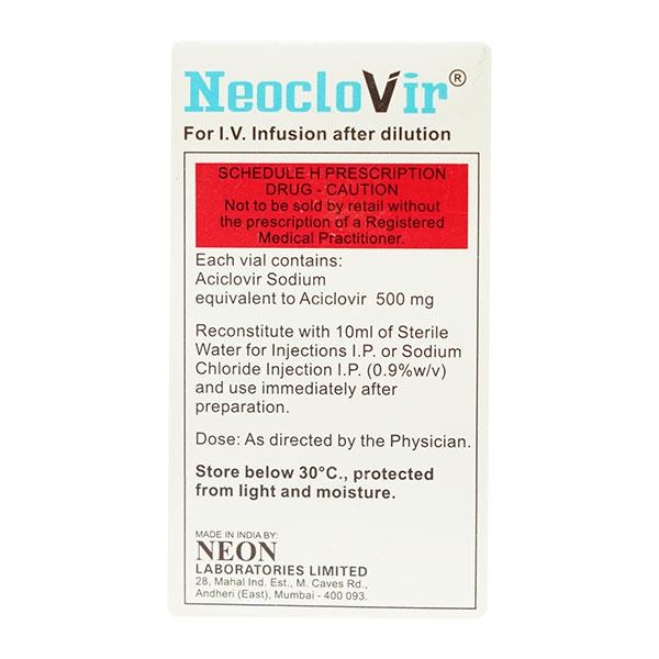 Neoclovir 500mg Injection 1ml - Global Surgicals