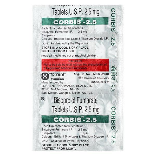 Corbis 2.5mg Tablet 15'S