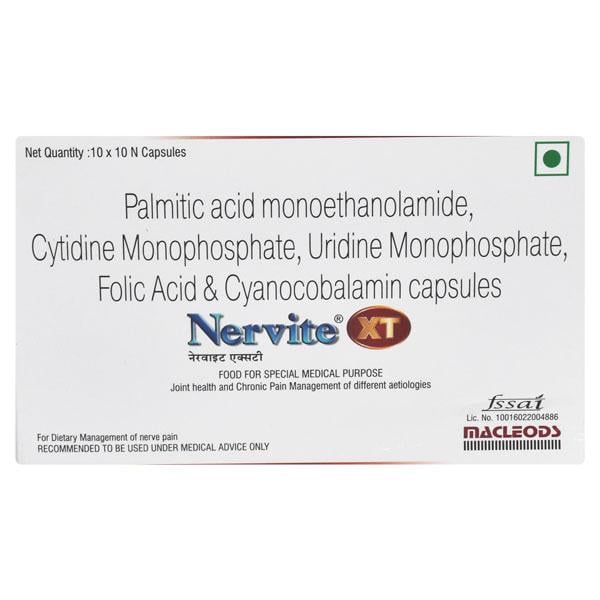 NERVITE XT Capsule 10's - Global Surgicals