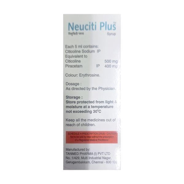 NEUCITI PLUS SUGAR FREE Syrup 60ml - Global Surgicals