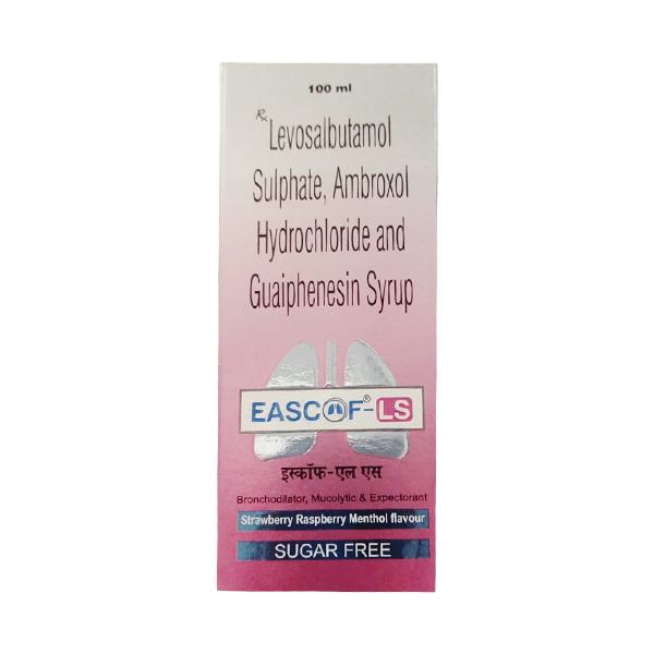 EASCOF LS Sugar Free Strawberry Raspberry Menthol Flavour Syrup 100ml
